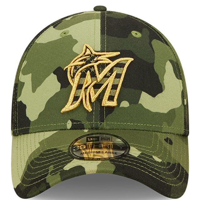 NWE MARLNS CAMO MLB 2022 JOURNÉE DES FORCES ARMÉES 39TRENTE HATMEFLX