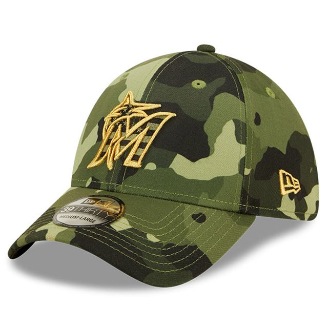 NWE MARLNS CAMO MLB 2022 JOURNÉE DES FORCES ARMÉES 39TRENTE HATMEFLX