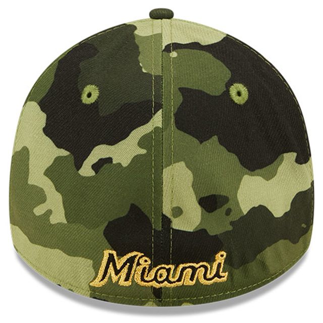 NWE MARLNS CAMO MLB 2022 JOURNÉE DES FORCES ARMÉES 39TRENTE HATMEFLX