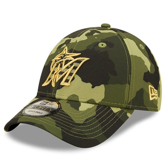 NWE MARLNS CAMO MLB NWE 2022 JOURNÉE DES FORCES ARMÉES 9QUARANTE HATMENSTR