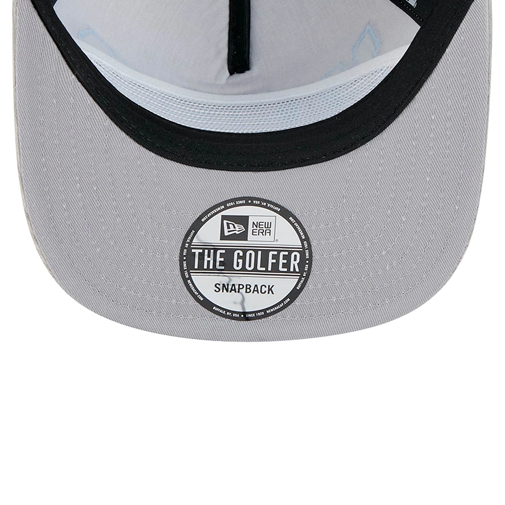 Men's New Era Gray Miami Marlins Corduroy Golfer Snapback Hat