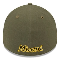 Men's New Era  Green Miami Marlins 2023 Armed Forces Day 39THIRTY Flex Hat
