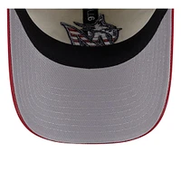 Men's New Era  Khaki/Red Miami Marlins 2024 Fourth of July 9TWENTY Adjustable Hat