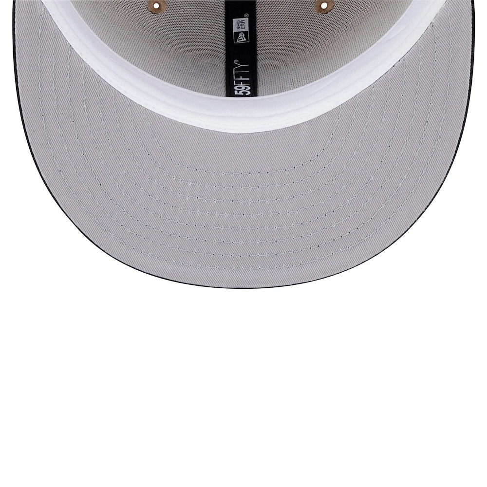 Men's New Era Khaki Miami Marlins 59FIFTY Fitted Hat