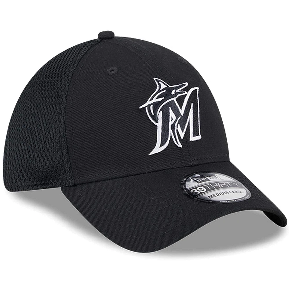 Men's New Era Miami Marlins Neo 39THIRTY Flex Hat
