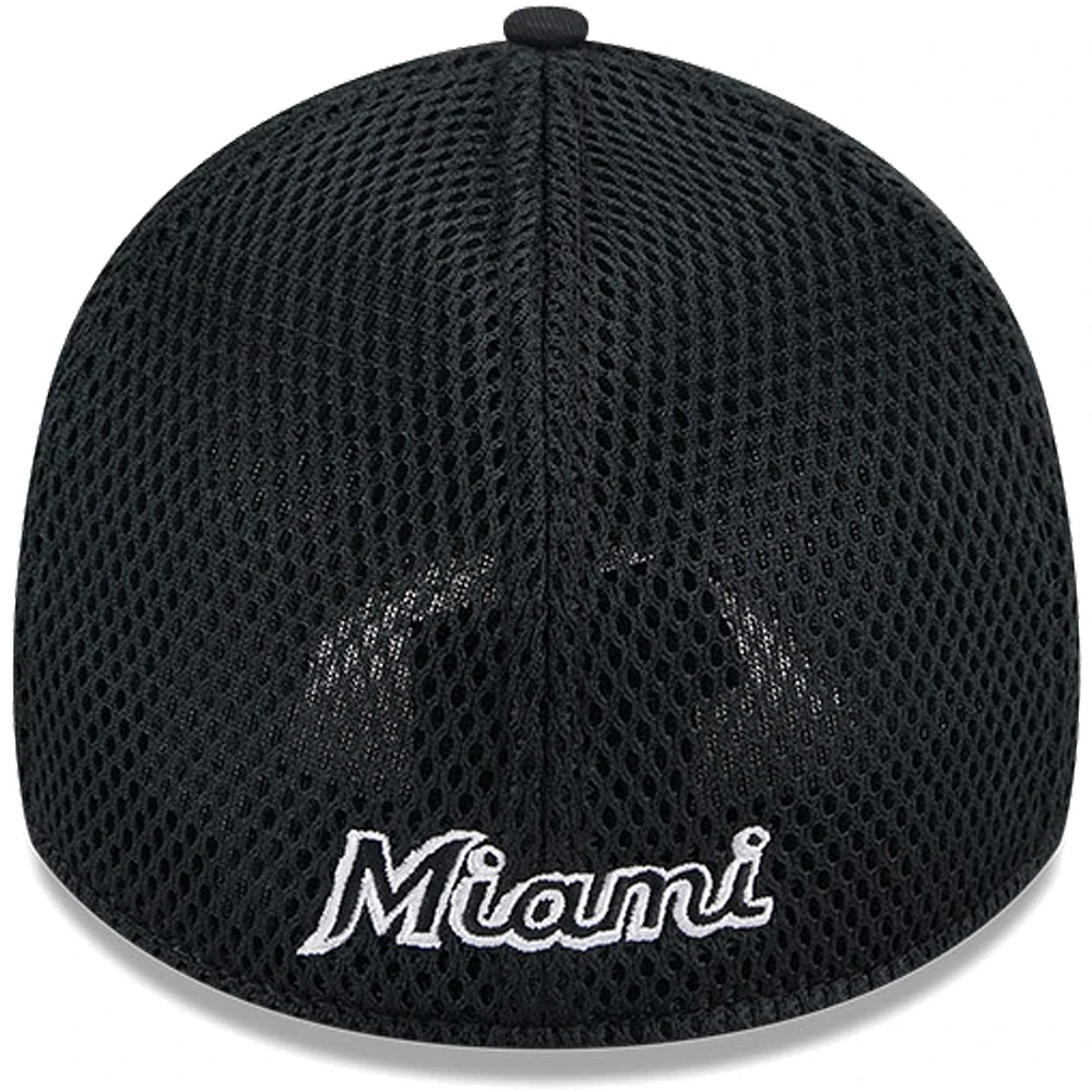 Men's New Era Miami Marlins Neo 39THIRTY Flex Hat