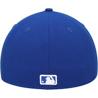 Men's New Era  Royal Miami Marlins White Logo Low Profile 59FIFTY Fitted Hat