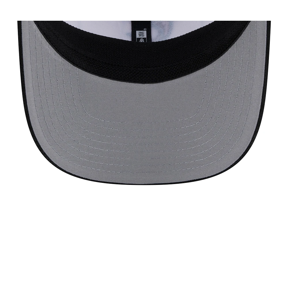 Men's New Era  White/Black Miami Marlins 2025 Batting Practice 9SEVENTY Stretch-Snap Trucker Hat