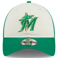 Men's New Era White/Green Miami Marlins 2024 St. Patrick's Day 9TWENTY Adjustable Hat