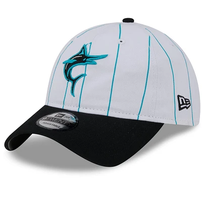 Casquette réglable New Era Miami Marlins 2024 Batting Practice 9TWENTY pour hommes