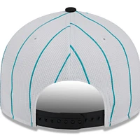 Men's New Era  White Miami Marlins 2025 Batting Practice Low Profile 9FIFTY Snapback Hat