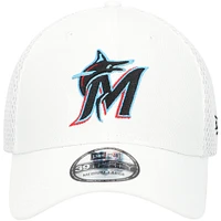 Men's New Era White Miami Marlins REPREVE Neo 39THIRTY Flex Hat