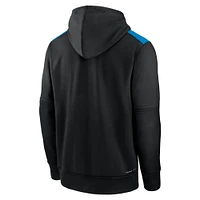 Men's Nike Black Miami Marlins Authentic Collection Performance Pullover Hoodie