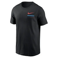 Men's Nike Black Miami Marlins Over the Shoulder T-Shirt