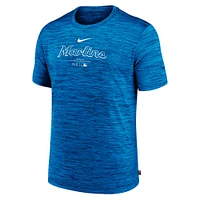Men's Nike  Blue Miami Marlins Authentic Collection Velocity Performance T-Shirt