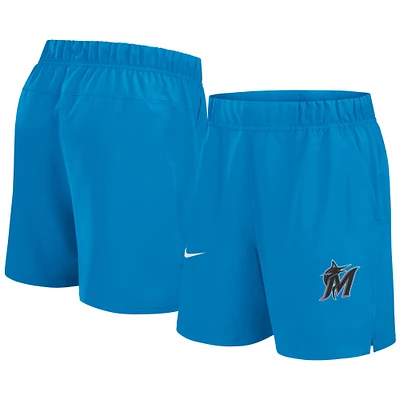 Short tissé Victory Performance Nike bleu Miami Marlins pour homme