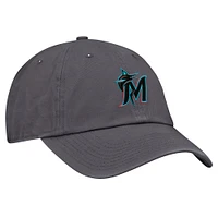 Men's Nike Gray Miami Marlins Club Adjustable Hat