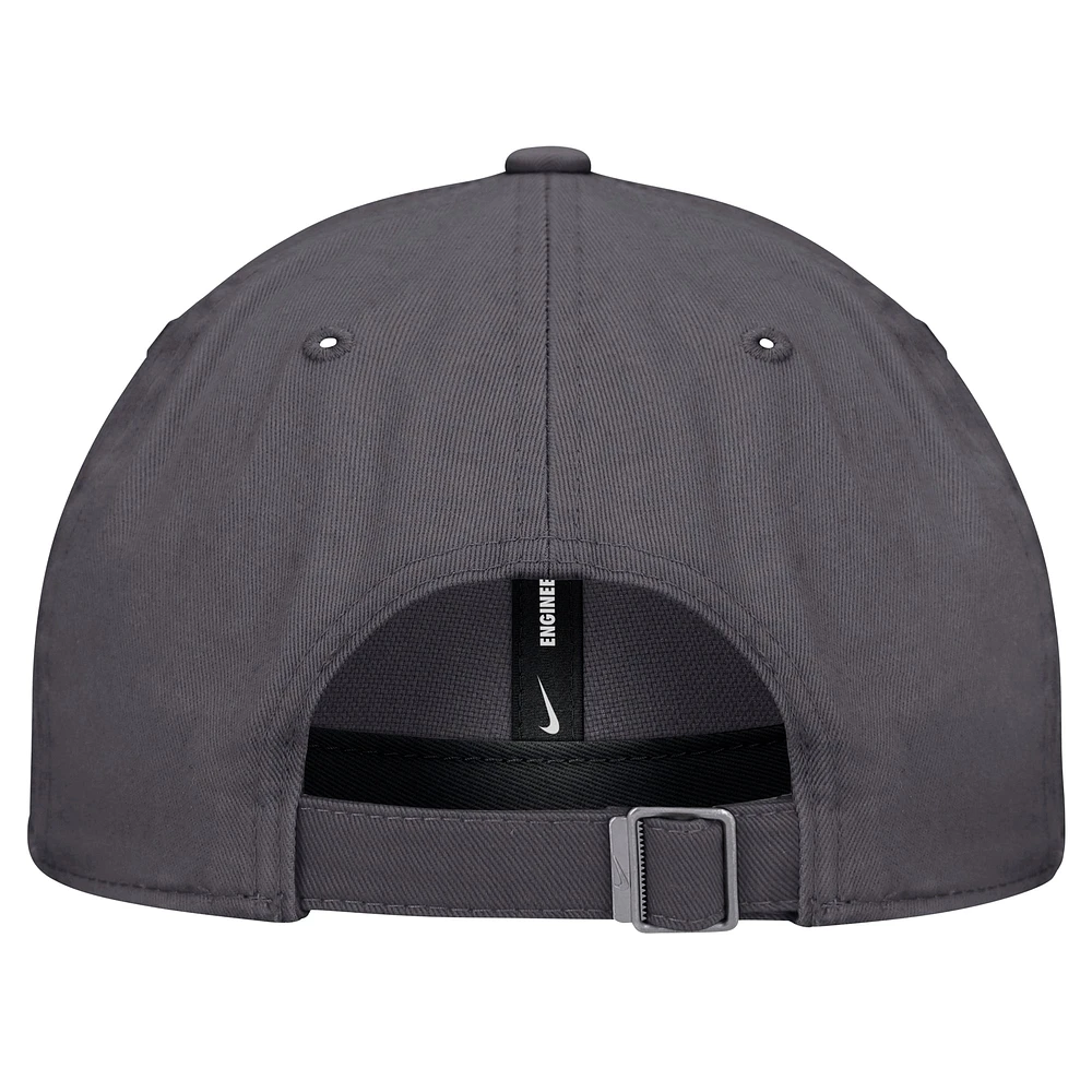 Men's Nike Gray Miami Marlins Club Adjustable Hat
