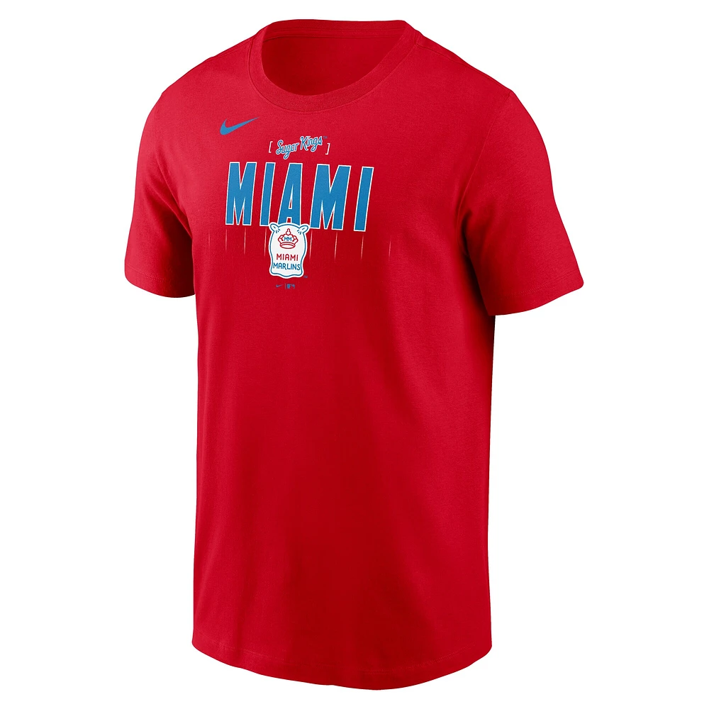 Men's Nike Red Miami Marlins City Connect T-Shirt