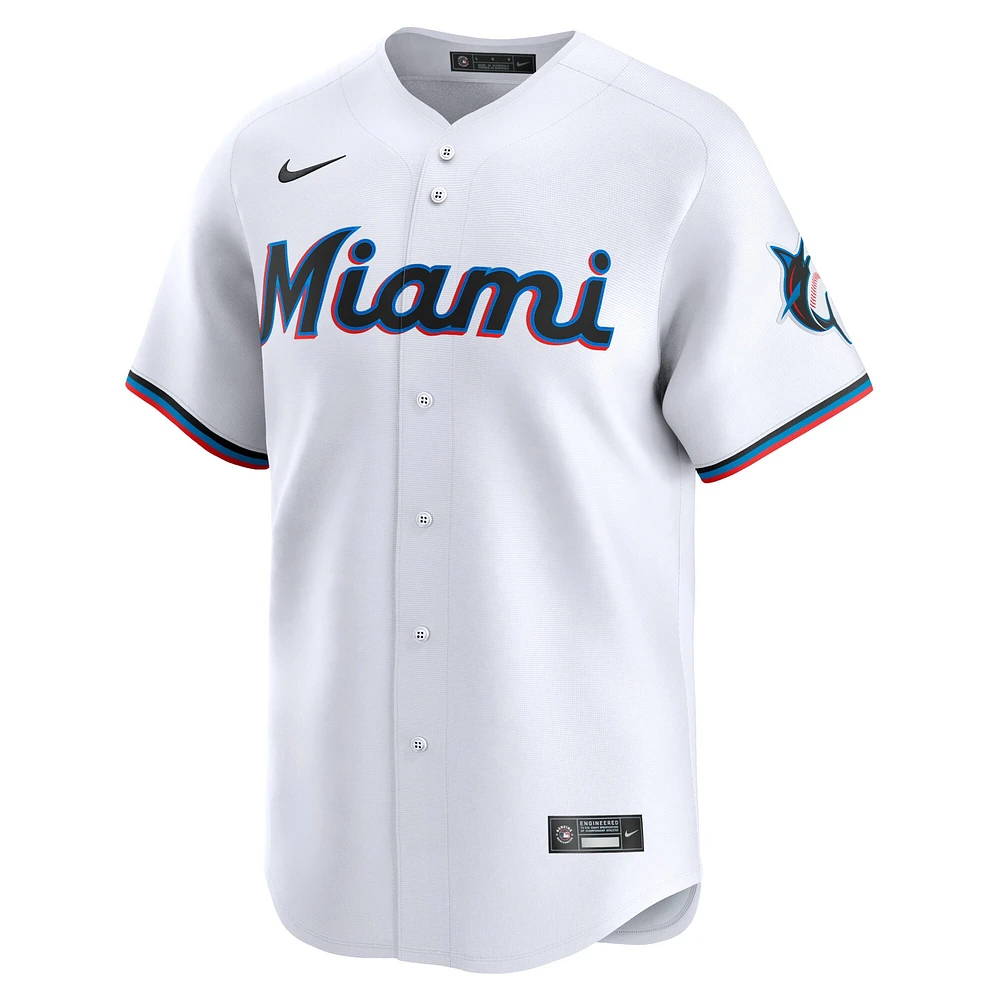 Men's Nike Sandy Alcantara White Miami Marlins Home Limited Player Jersey