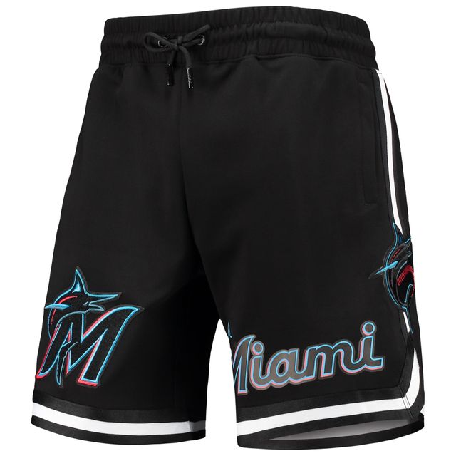 Short d'équipe Miami Marlins Pro Standard noir pour homme