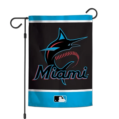 Miami Marlins WinCraft Drapeau de jardin double face 12,5" x 18"