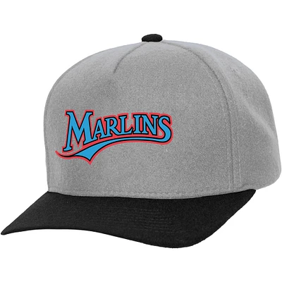 Casquette à pression Crown Snap Pro Coop Basic des Marlns MLB Mnc V100492, chapeau HP14806-MMAGREY #26