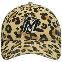 Women's '47 Miami Marlins Tan Bagheera Cheetah Clean Up Adjustable Hat
