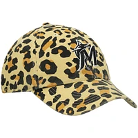 Women's '47 Miami Marlins Tan Bagheera Cheetah Clean Up Adjustable Hat