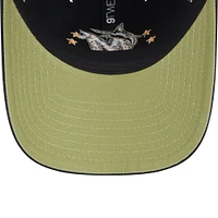 Women's New Era  Black Miami Marlins 2024 Armed Forces Day 9TWENTY Adjustable Hat