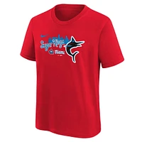 Youth Nike Red Miami Marlins 2023 City Connect Team T-Shirt