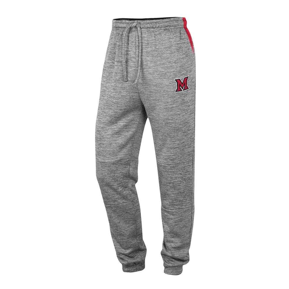 Colosseum Grey Miami University RedHawks Pantalon de survêtement pour homme Worlds to Conquer