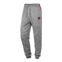 Colosseum Grey Miami University RedHawks Pantalon de survêtement pour homme Worlds to Conquer