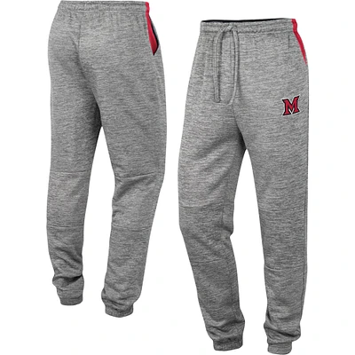 Colosseum Grey Miami University RedHawks Pantalon de survêtement pour homme Worlds to Conquer