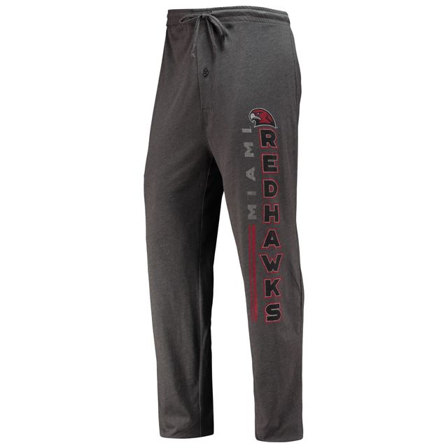 Concepts Sport Heathered Charcoal/Red Miami University RedHawks Meter Ensemble de nuit pour homme