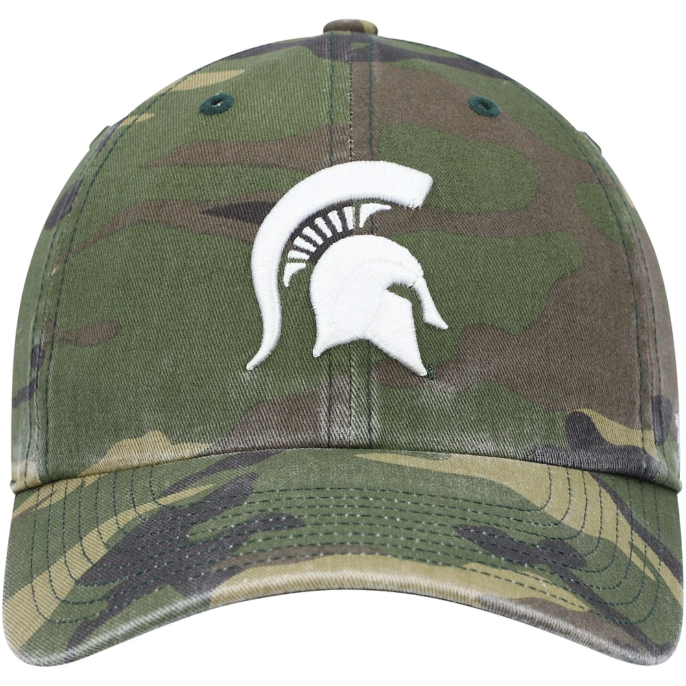 Men's '47 Camo Michigan State Spartans Clean Up Core Adjustable Hat