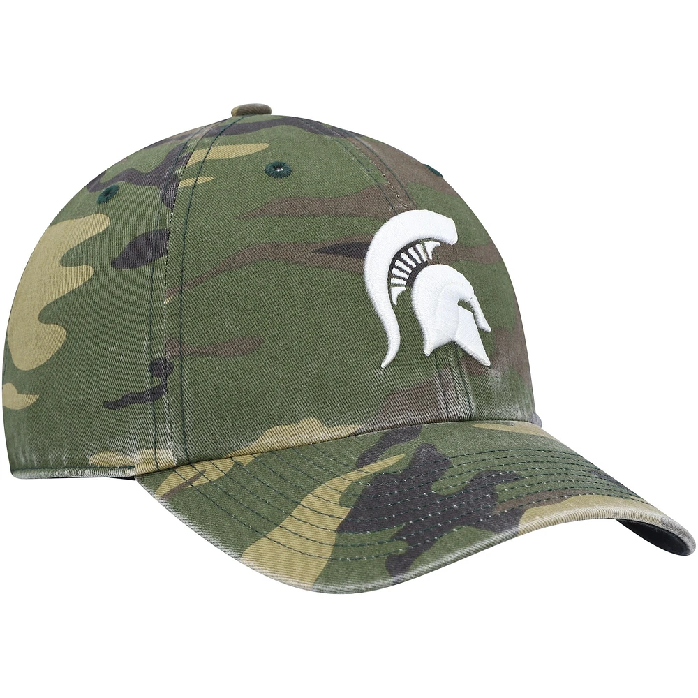 Men's '47 Camo Michigan State Spartans Clean Up Core Adjustable Hat