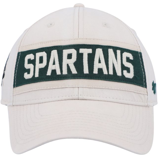 Casquette réglable '47 Cream Michigan State Spartans Crossroad MVP pour homme
