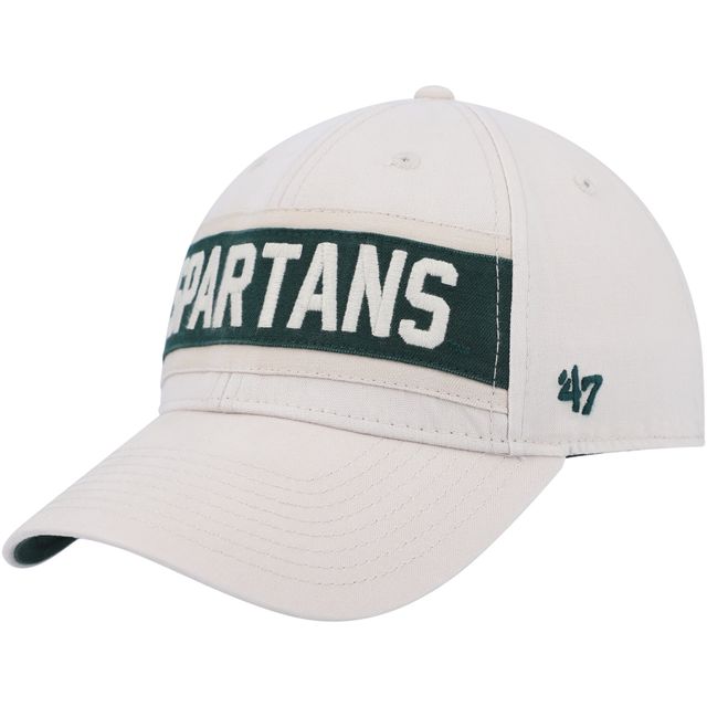 Casquette réglable '47 Cream Michigan State Spartans Crossroad MVP pour homme