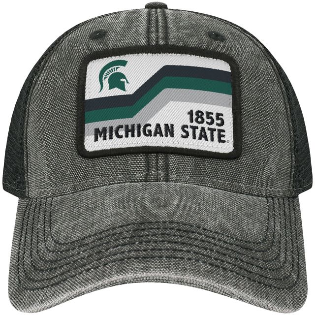Casquette snapback de camionneur noire Michigan State Spartans Sun & Bars Dashboard pour hommes