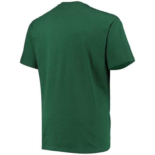 Champion vert Michigan State Spartans Big & Tall Arch Over Wordmark T-shirt pour hommes