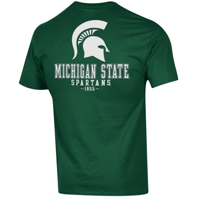 T-shirt vert Michigan State Spartans Stack 2-Hit pour hommes