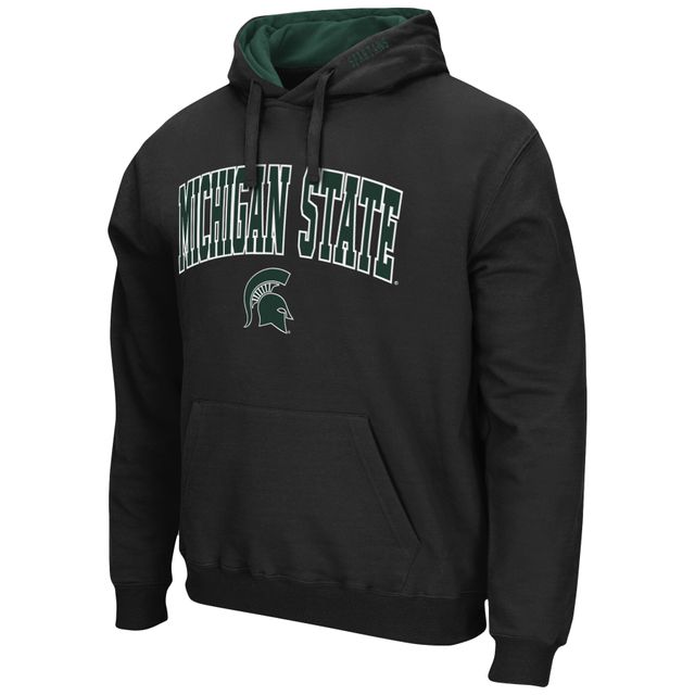 Sweat à capuche Colosseum noir Michigan State Spartans Arch & Logo 3.0 pour hommes
