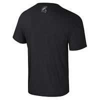 Men's Colosseum Black Michigan State Spartans Color Pop Active Blend T-Shirt