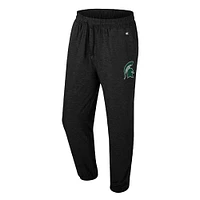Men's Colosseum Black Michigan State Spartans Revolution Jogger Pants