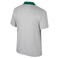 Men's Colosseum Gray Michigan State Spartans Tuck Striped Polo