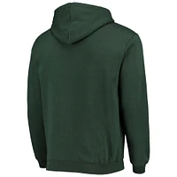 Men's Colosseum Green Michigan State Spartans Arch & Logo 3.0 Full-Zip Hoodie