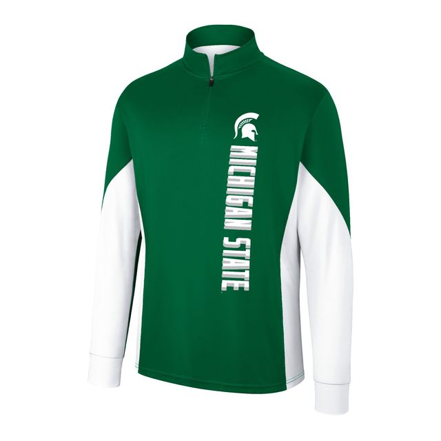 Coupe-vent Bart Quarter Zip Spartans Michigan State Colosseum Green pour homme