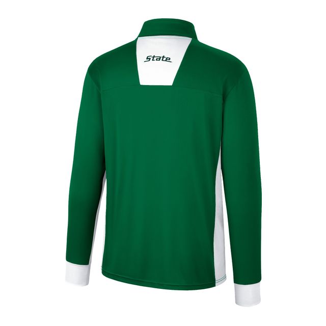 Coupe-vent Bart Quarter Zip Spartans Michigan State Colosseum Green pour homme