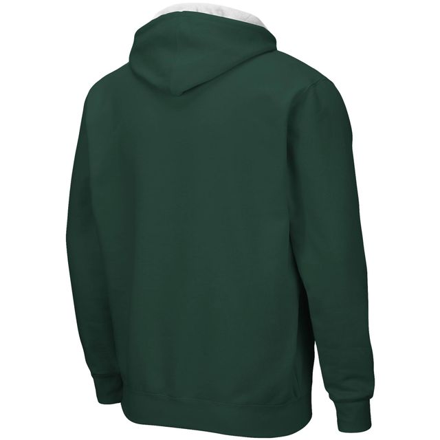 Sweat à capuche zippé Colosseum Michigan State Spartans Big & Tall pour homme